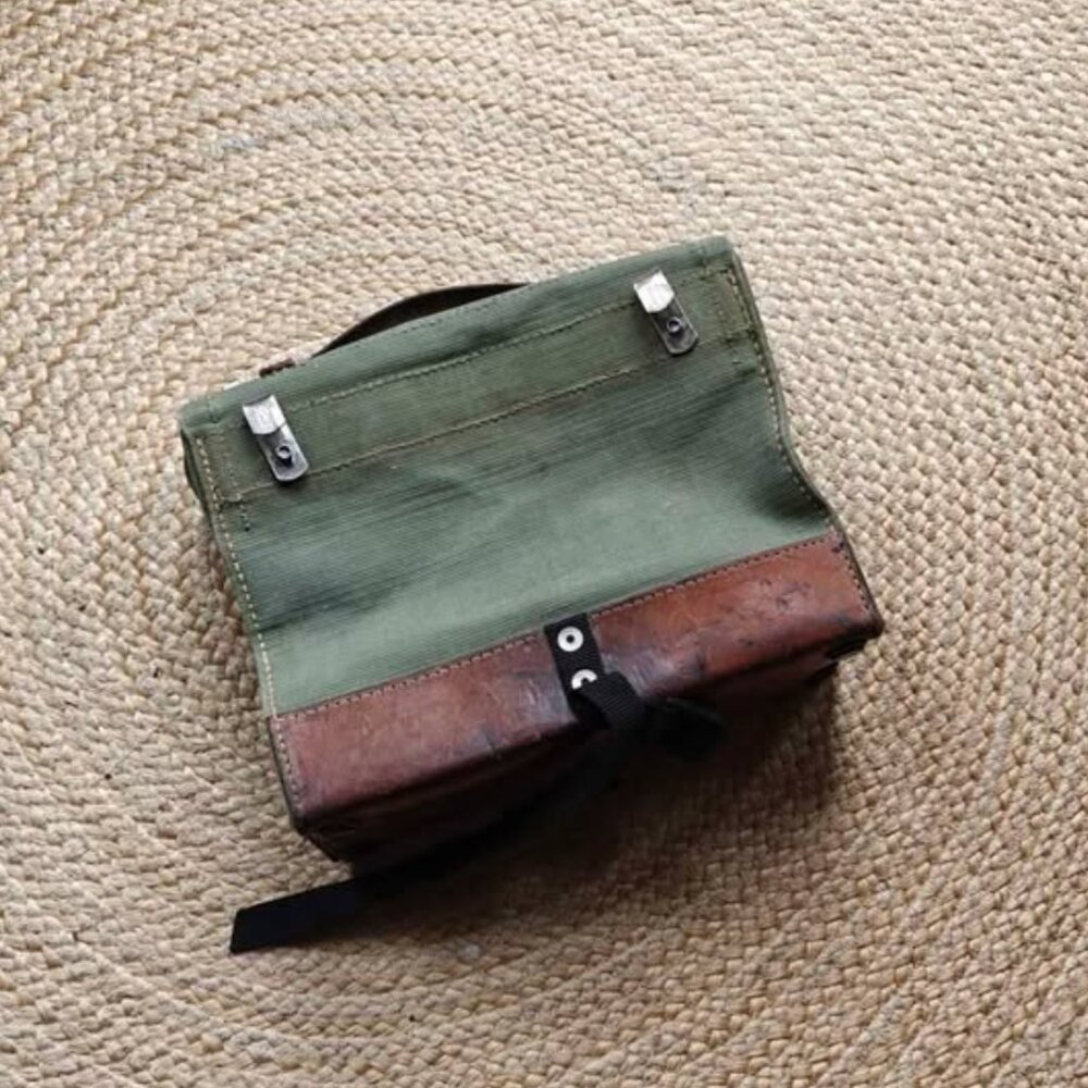 Vintage 1950s and 1960s Swiss Army Pannier Bike Bags - Picture 10 of 10